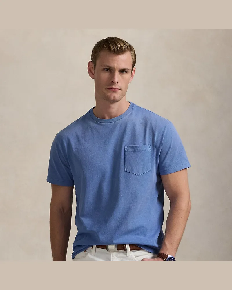 Ralph Lauren Classic-Fit T-Shirt in Used-Optik Blue