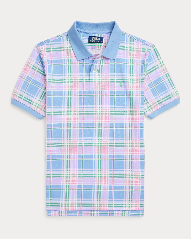 Ralph Lauren Kariertes Poloshirt aus Baumwollpiqué Multi