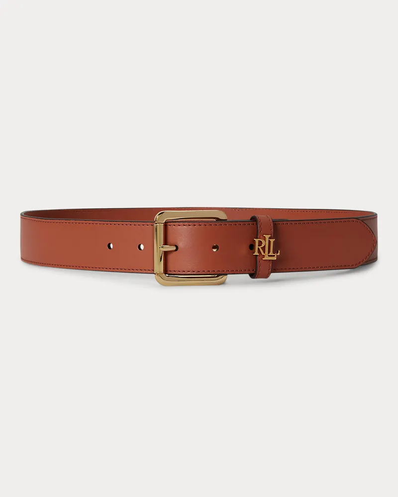 Ralph Lauren Ledergürtel mit Logoschlaufe Red