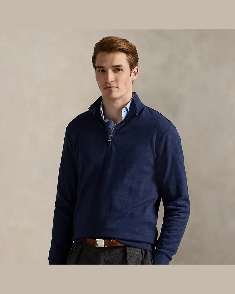 Ralph Lauren Strukturierter, doppellagiger Pullover Black