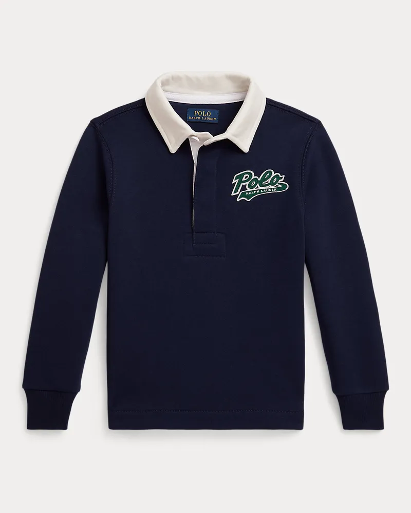 Ralph Lauren Fleece-Sweatshirt im Rugby-Stil mit Logo Blue