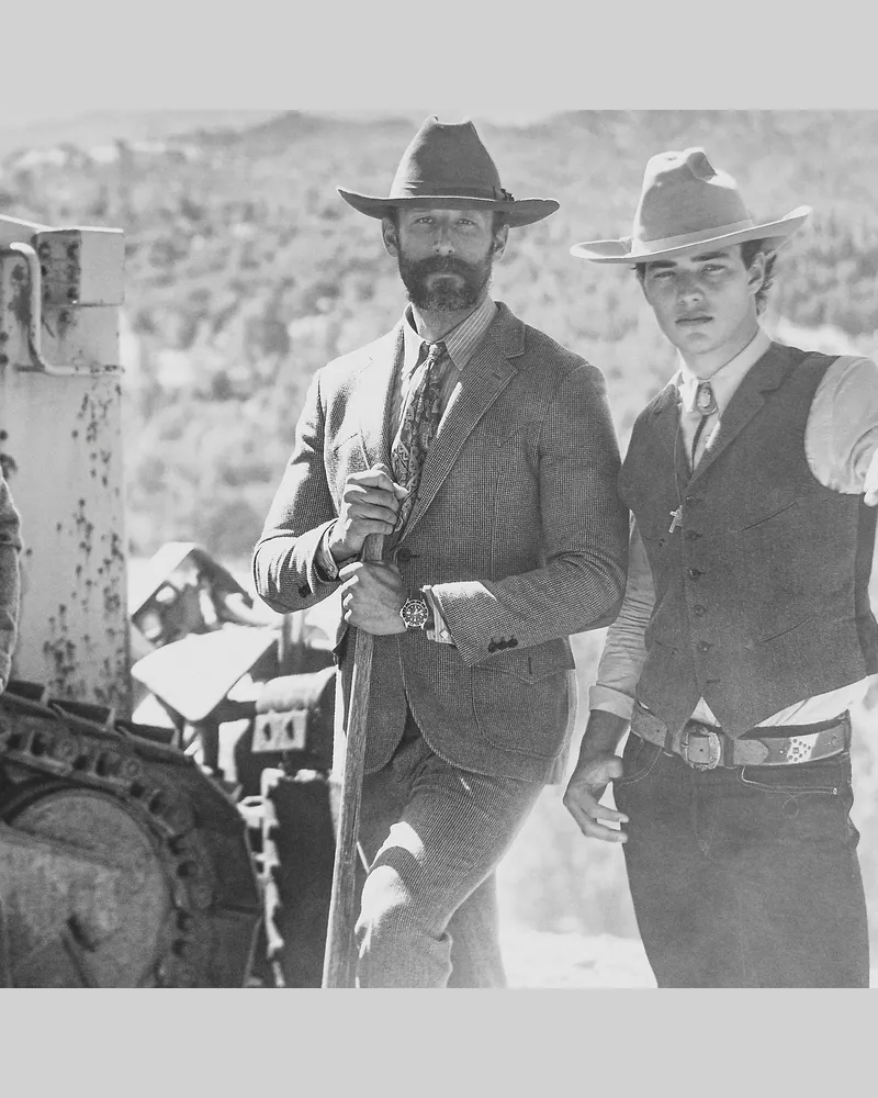 Ralph Lauren Slim-Fit Westernhose aus Tweed Brown