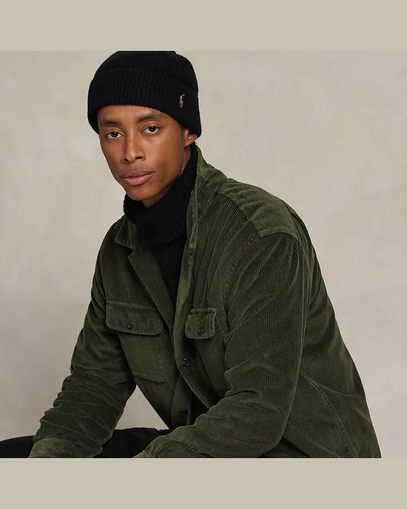 Ralph Lauren Freizeit-Hemdjacke aus Kordsamt Green