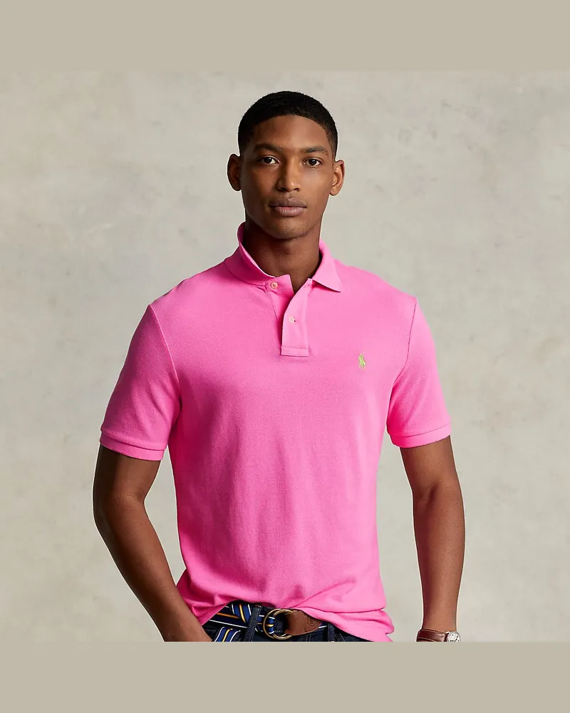 Ralph Lauren Slim-Fit Poloshirt aus Piqué Pink