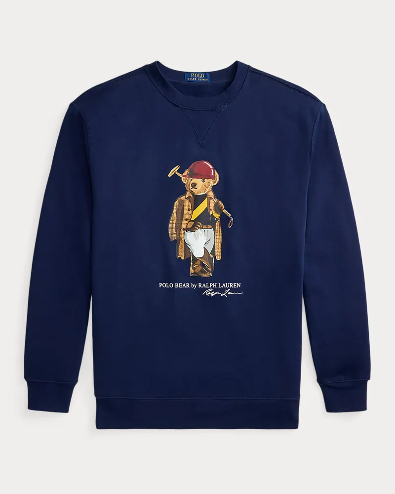 Ralph Lauren Große Größen - Fleece-Sweatshirt mit Polo Bear Blue