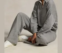 Fleece-Jogginghose mit weitem Bein