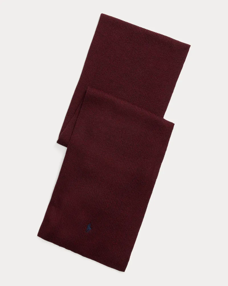Ralph Lauren Wollschal mit Pony Red