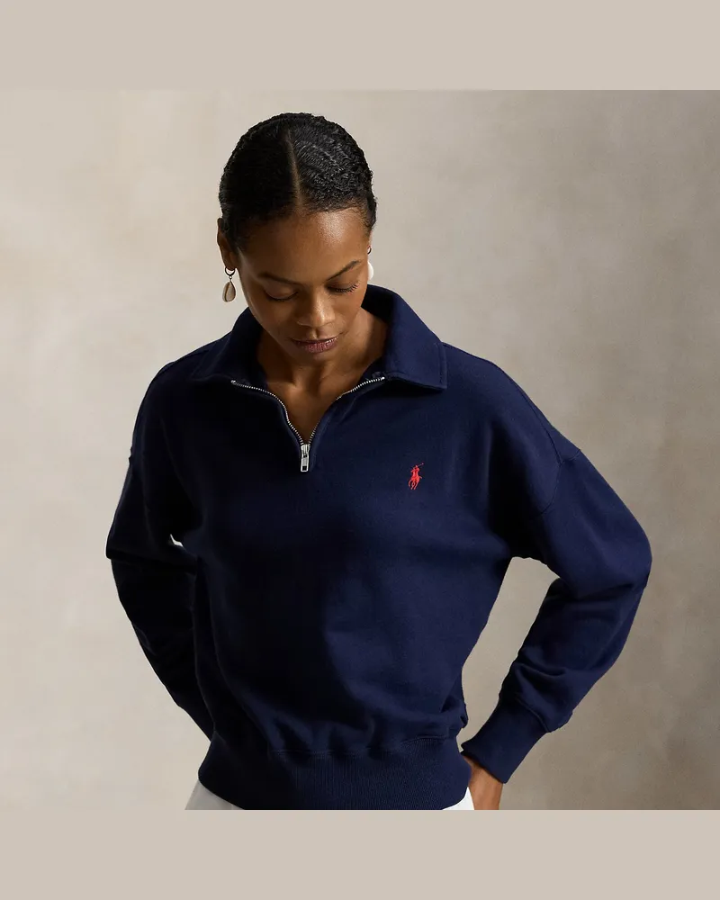 Ralph Lauren Leichtes Sweatshirt aus Fleece Blue