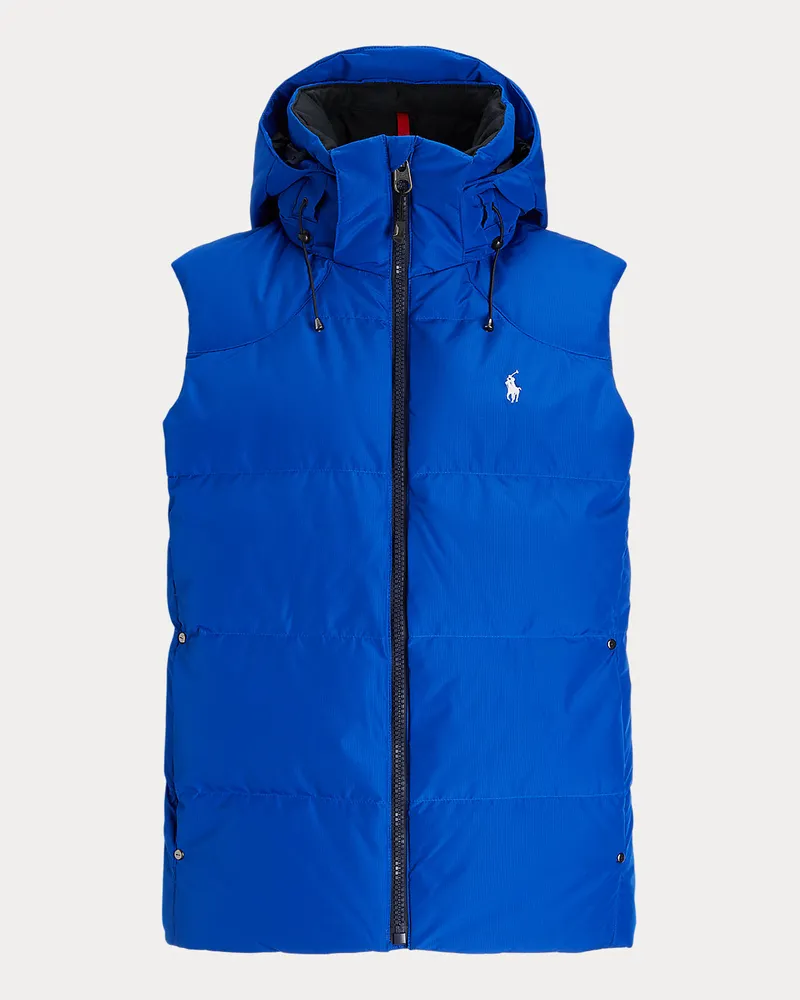 Ralph Lauren Daunenweste mit Kapuze Blue