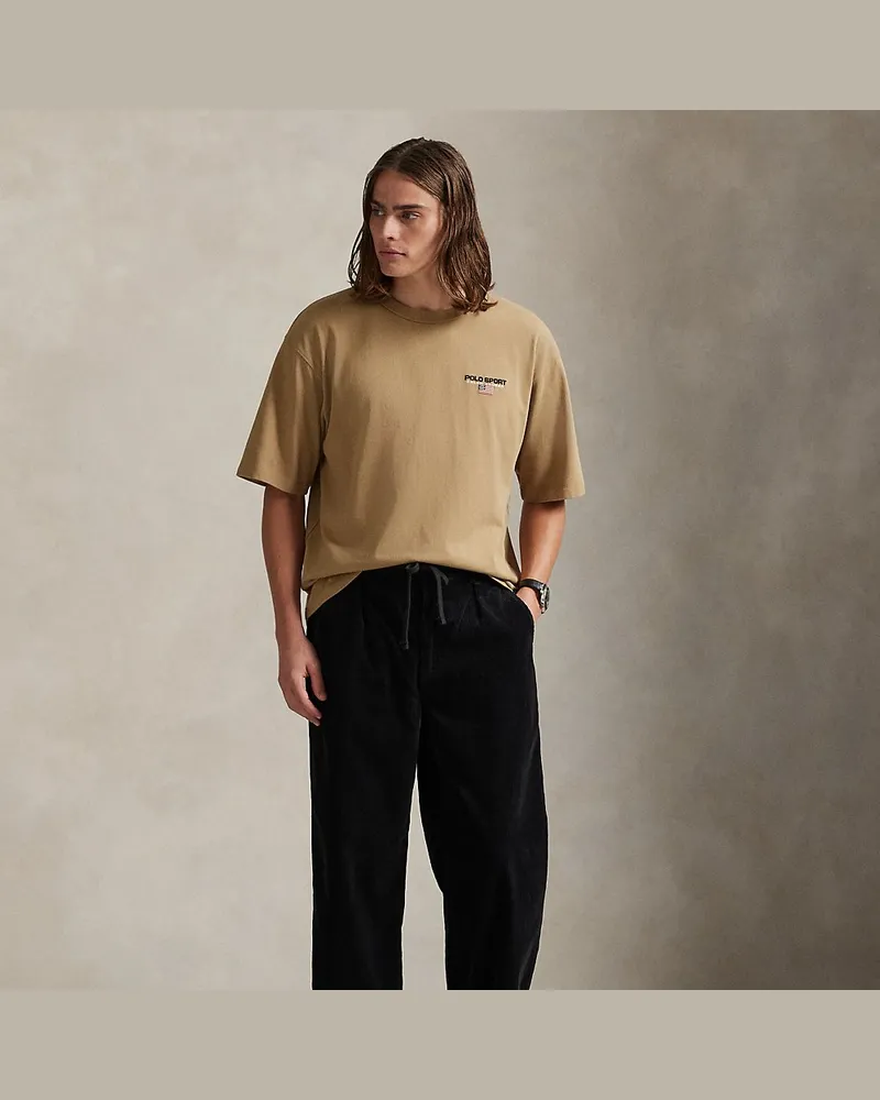 Ralph Lauren Relaxed-Fit Jersey-T-Shirt Polo Sport Tan
