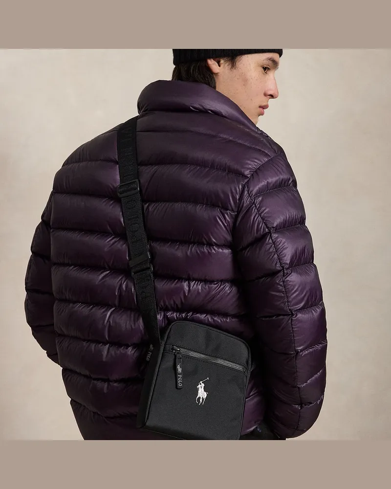 Ralph Lauren Umhängetasche mit Logo-Besatz Black