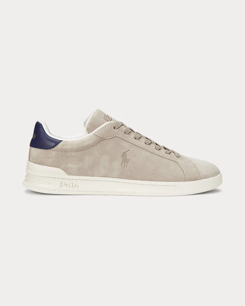Ralph Lauren Wildleder-Sneaker Heritage Court II White