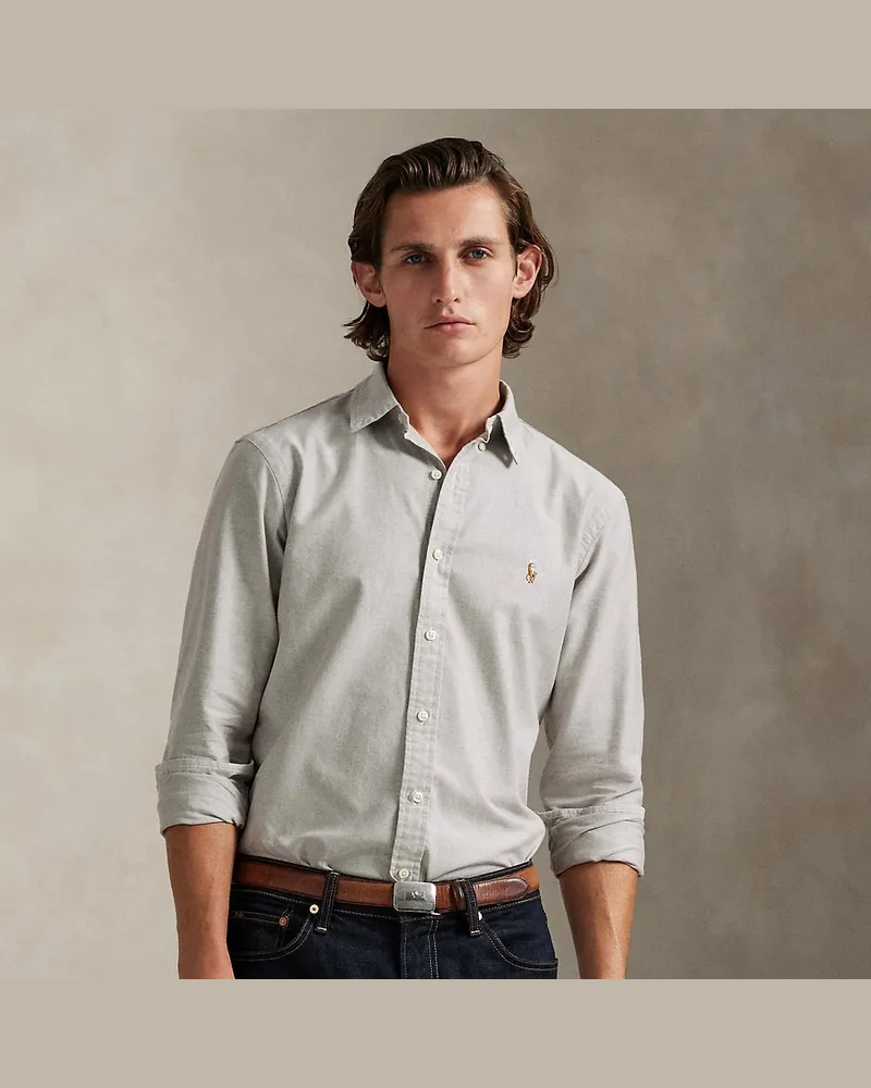 Ralph Lauren Slim-Fit Oxfordhemd Brown