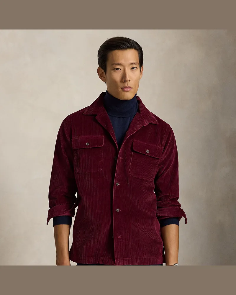 Ralph Lauren Classic-Fit Kordsamthemd Red