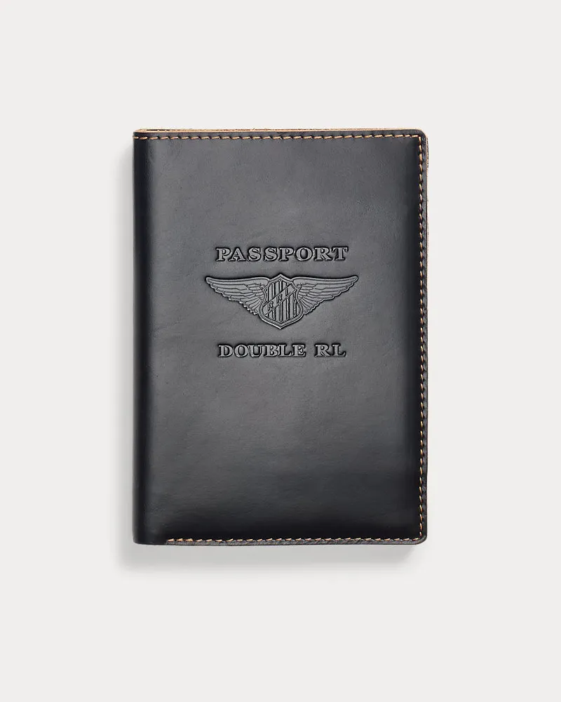 Ralph Lauren Reisepassetui aus Leder Black