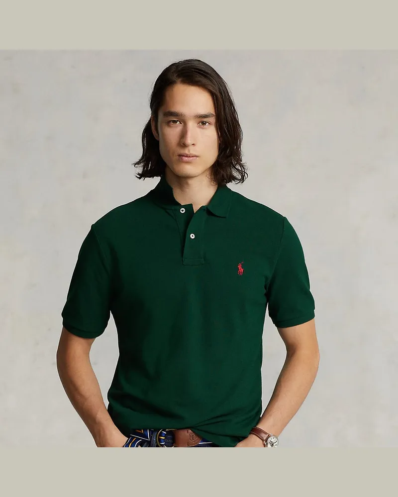 Ralph Lauren Slim-Fit Poloshirt aus Piqué Green