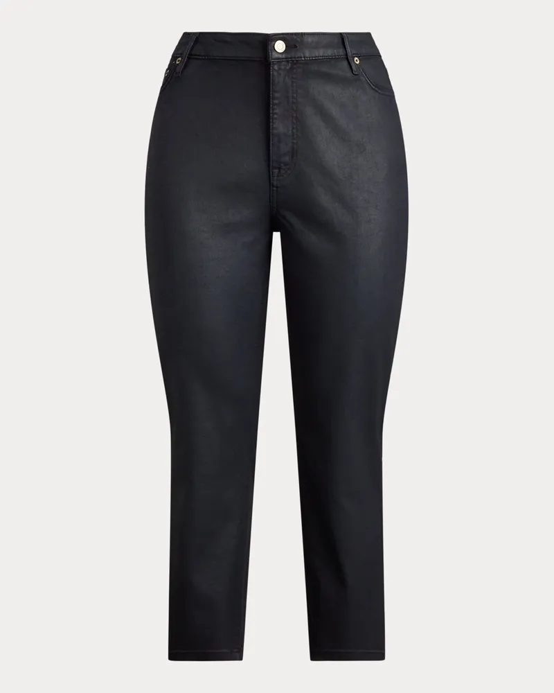 Ralph Lauren Plus Größen - Gerade 7/8-Jeans mit hoher Leibhöhe Blue