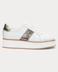 Ralph Lauren Plateau-Sneaker Amelia aus Nappaleder White