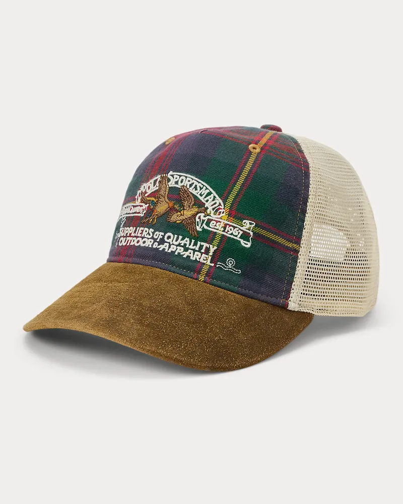 Ralph Lauren Truckerkappe Polo Sportsman aus Flanell Multi