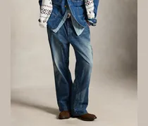 Big-Fit Chinohose aus Denim