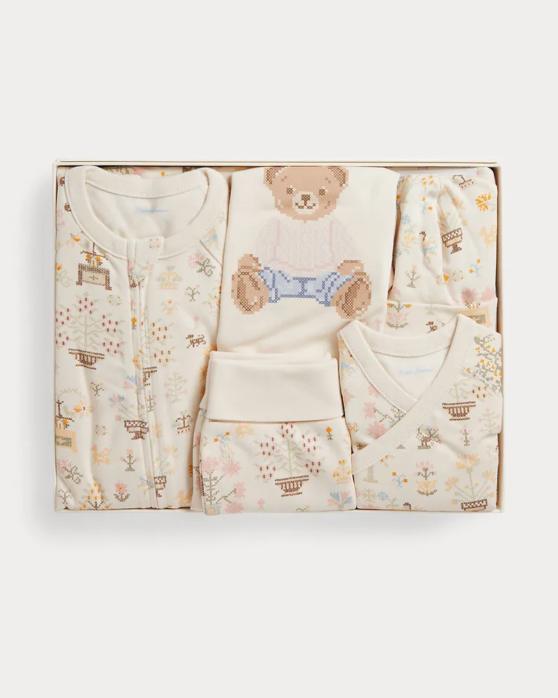 Ralph Lauren 6-teiliges Geschenkset mit Polo Bear Multi