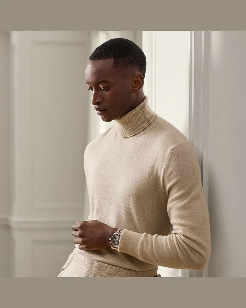 Ralph Lauren Rollkragenpullover aus Kaschmir Gold