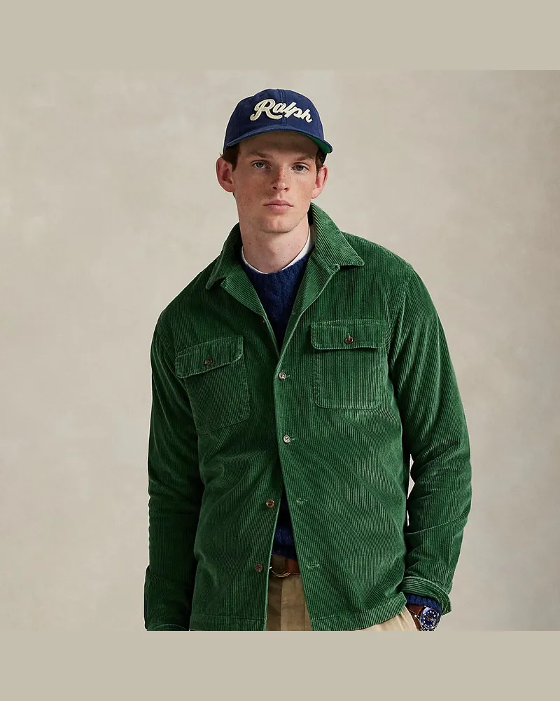 Ralph Lauren Classic-Fit Kordsamthemd Green
