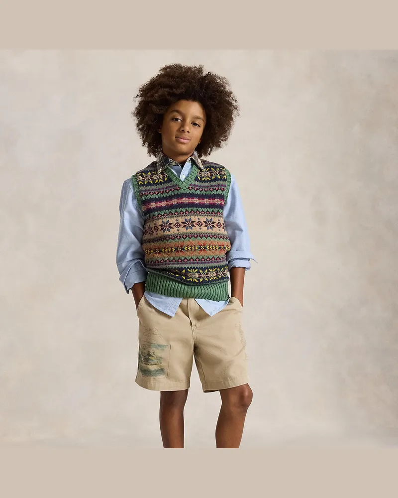 Ralph Lauren Chinoshorts Salinger mit Grafiken Tan