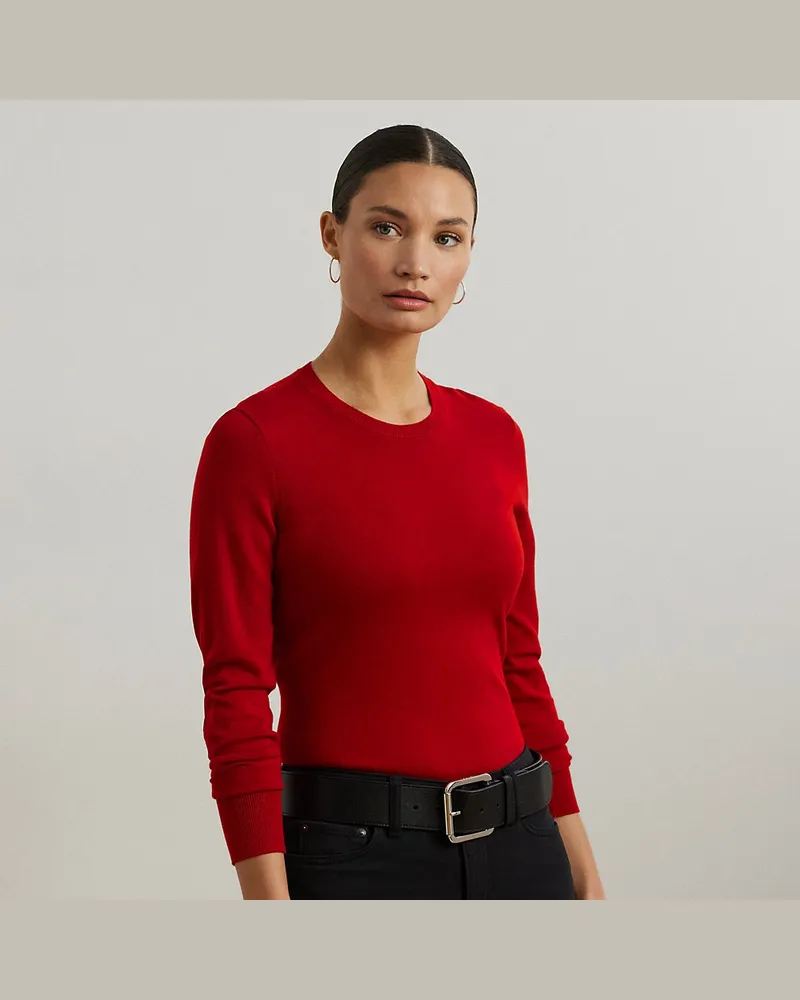 Ralph Lauren Pullover aus Baumwollmischung Red