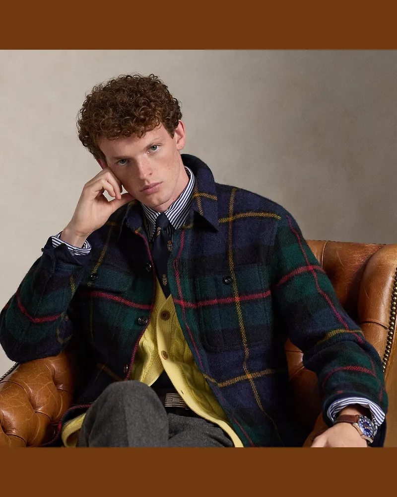 Ralph Lauren Karierte Tweedjacke Multi