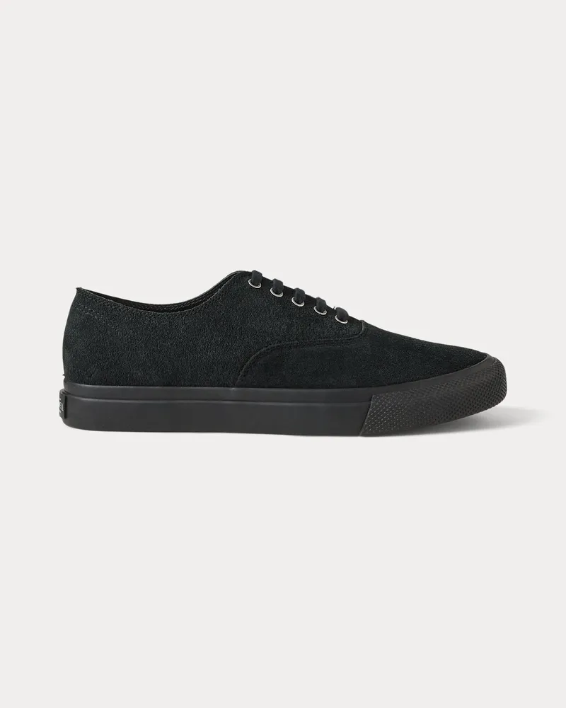 Ralph Lauren Sneaker aus Rauwildleder Black