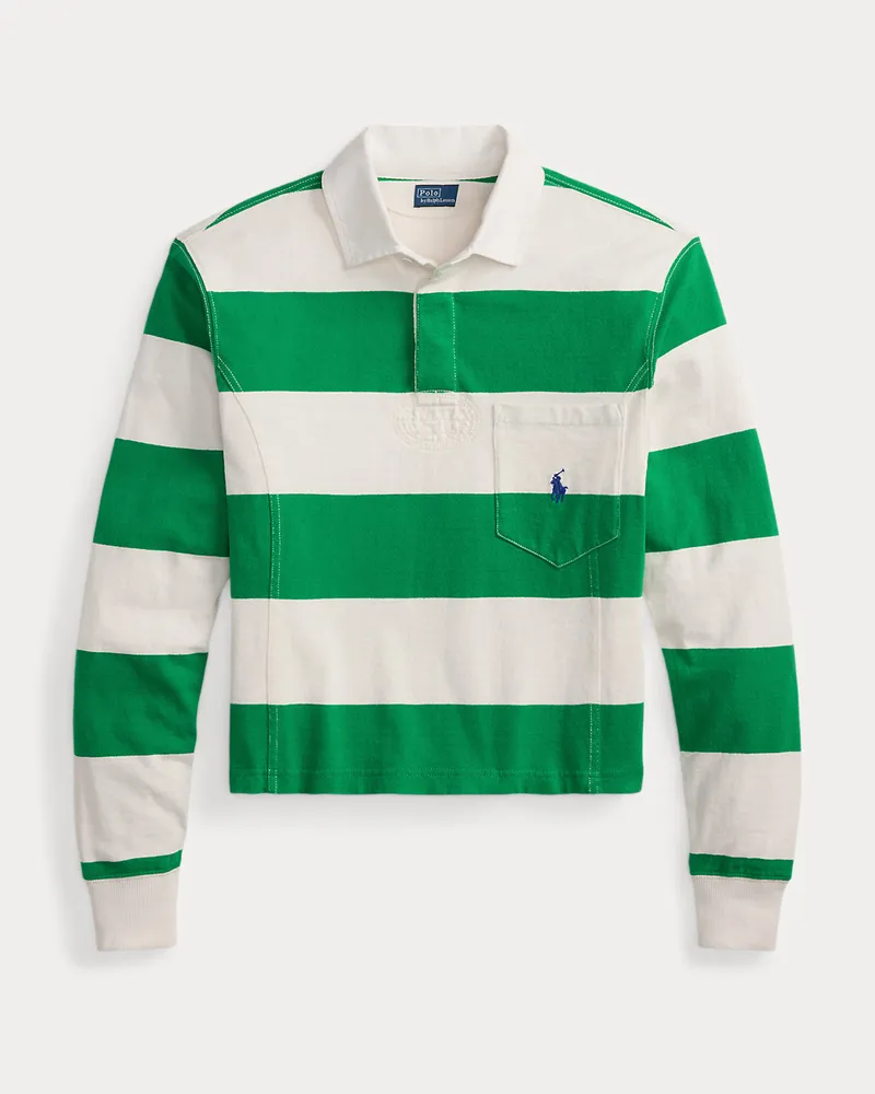 Ralph Lauren Geformtes Rugbyhemd aus Jersey Green