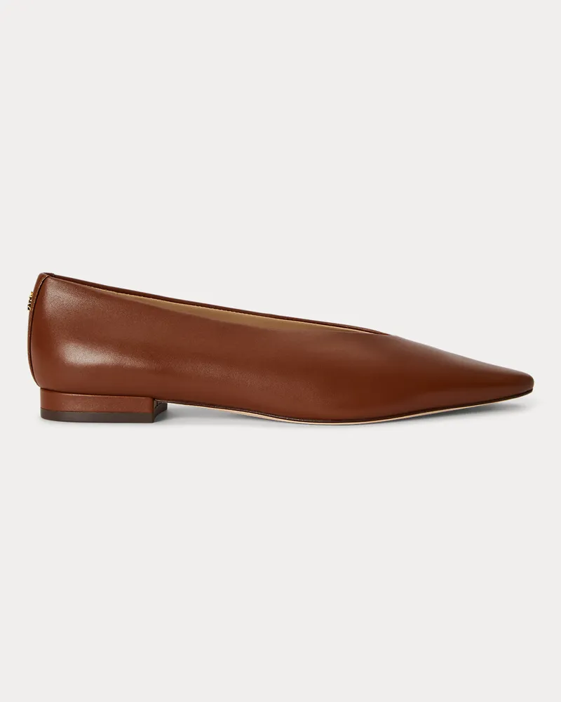 Ralph Lauren Ballerina Audri aus Nappaleder Brown
