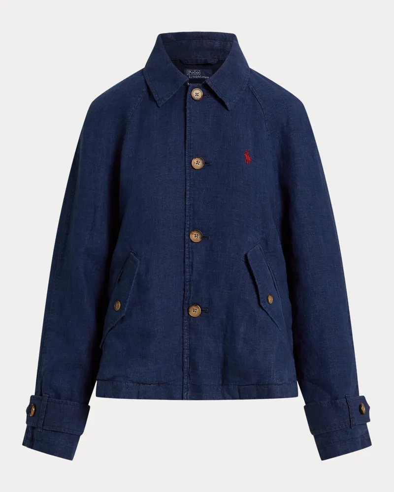 Ralph Lauren Jacke aus Délavé-Leinen Blue