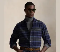 Classic-Fit Karo-Arbeitshemd aus Twill