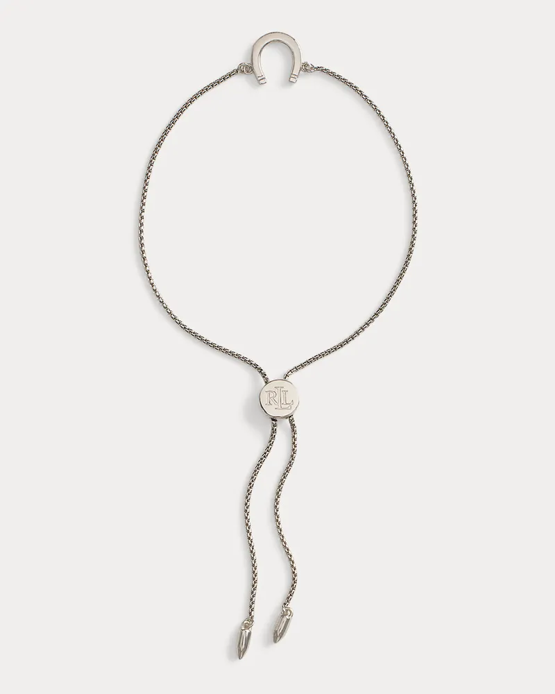 Ralph Lauren Silberarmband mit Hufeisenanhänger Silver