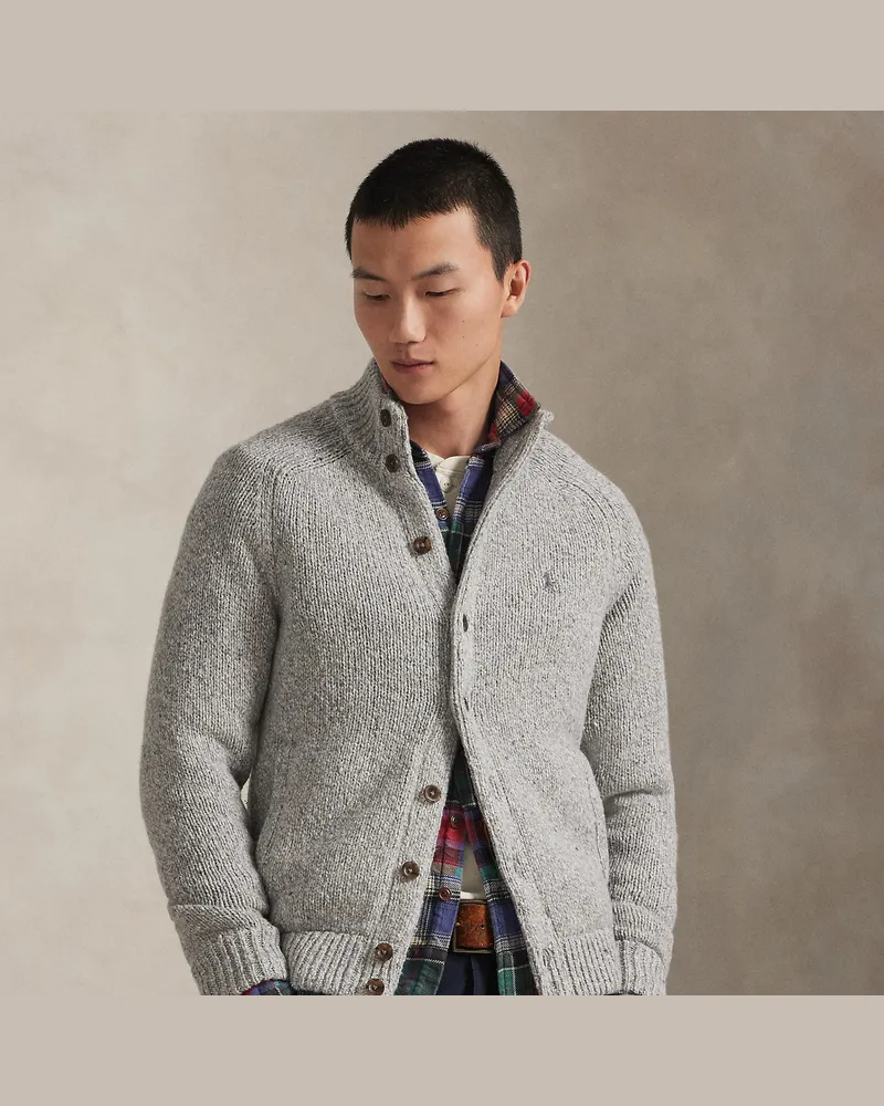 Ralph Lauren Cardigan mit Schornsteinkragen Grey