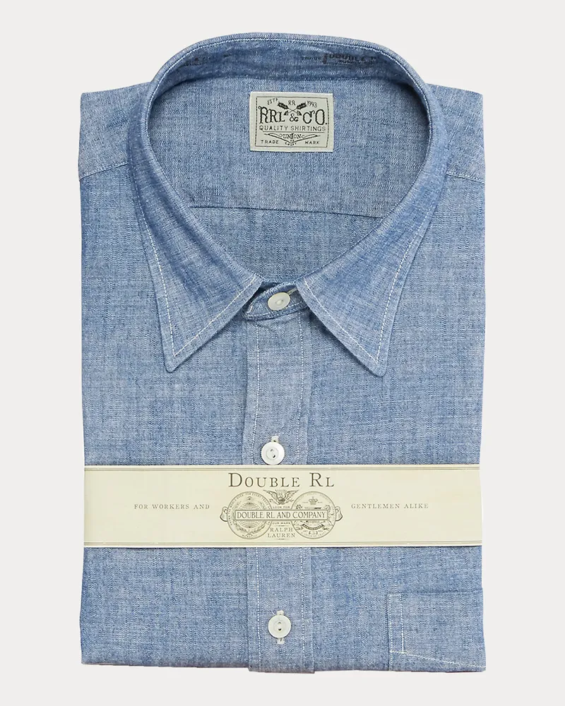 Ralph Lauren Slim-Fit Hemd aus Chambray Blue