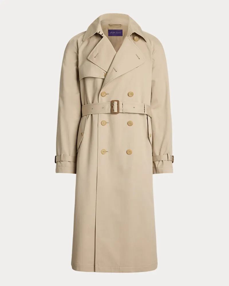 Ralph Lauren Handgeschneiderter Trenchcoat aus Twill Tan