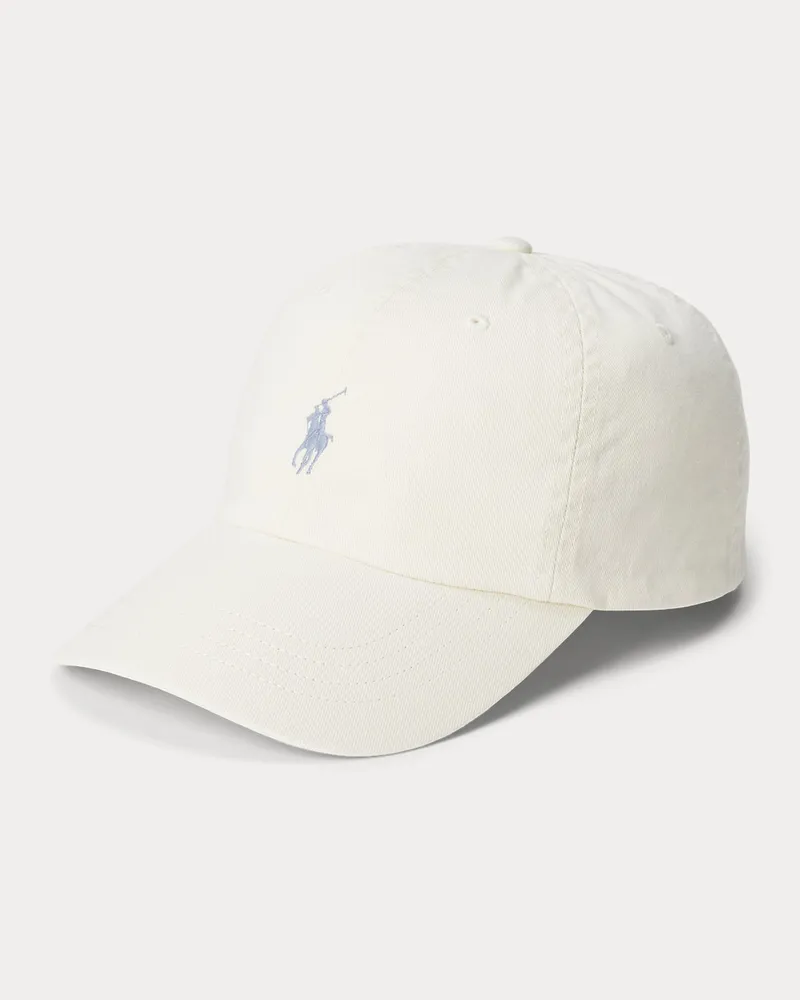 Ralph Lauren Klassische Baumwollchino-Baseballkappe Cream