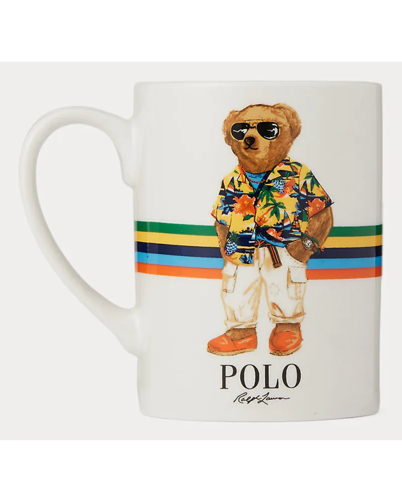 Ralph Lauren Home Tasse mit Beach Polo Bear Red