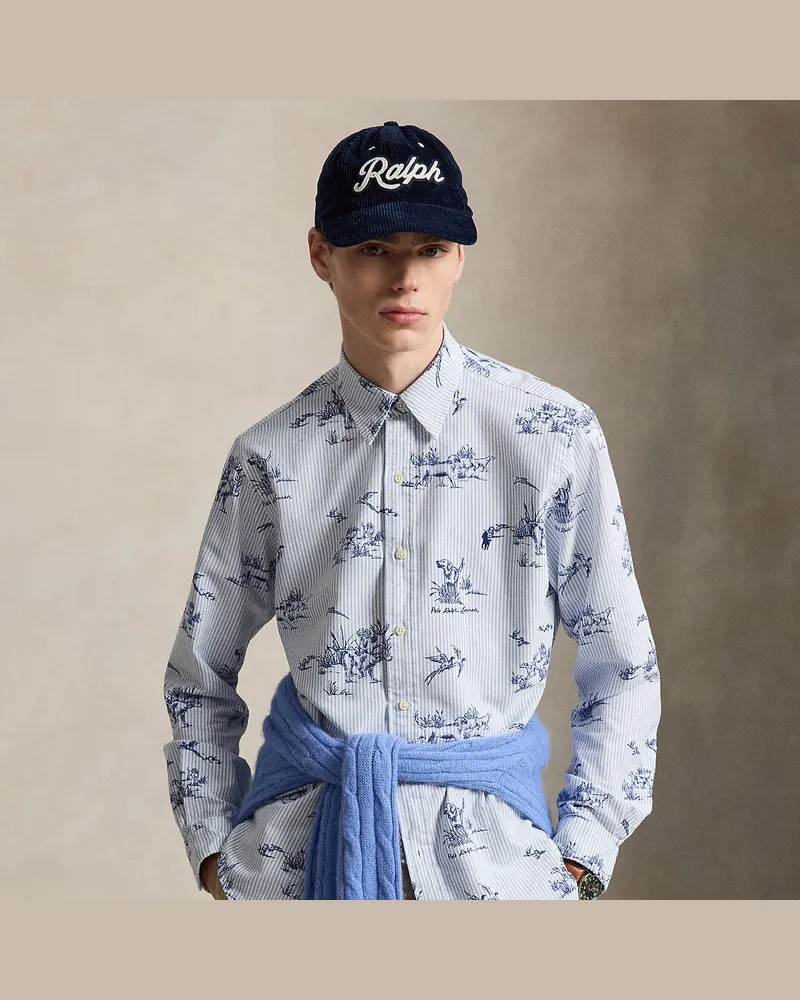 Ralph Lauren Oxfordhemd mit Tiermotiv Blue
