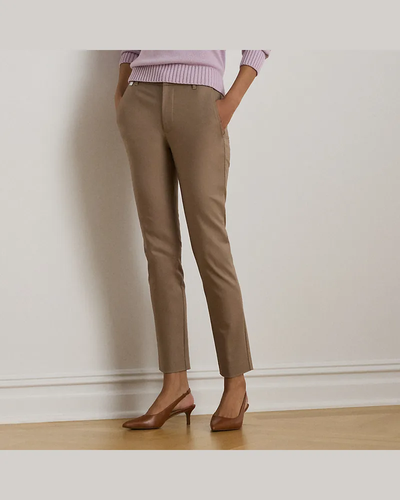 Ralph Lauren Hose aus beidseitigem Baumwollstretch Brown