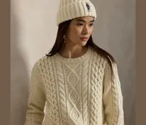 Gerippte Bommelmütze mit Polo Bear