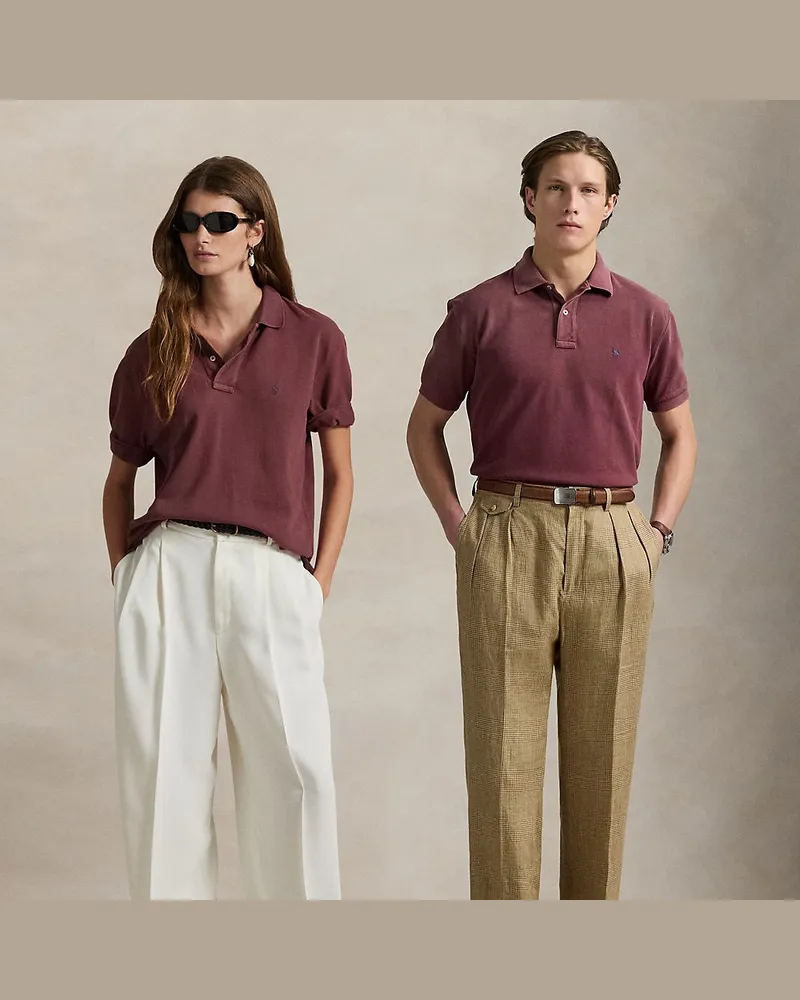 Ralph Lauren Original-Fit Piqué-Poloshirt Red