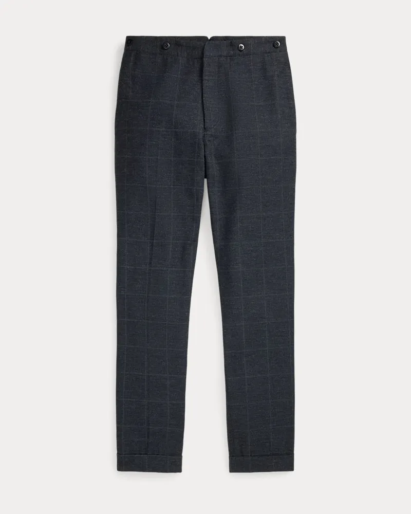 Ralph Lauren Slim-Fit Anzughose in kariertem Indigo Blue