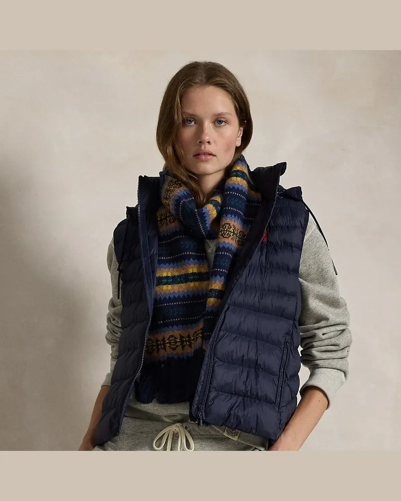 Ralph Lauren Wasserabweisende verstaubare Weste Blue