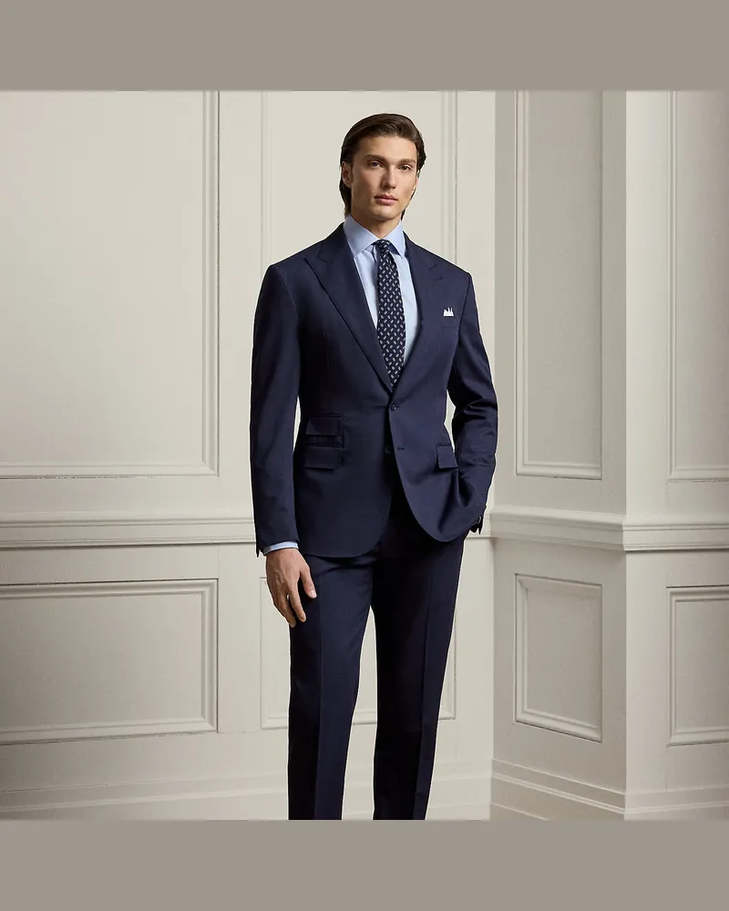 Ralph Lauren Anzug Kent mit Nagelkopfmuster Blue