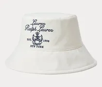 Baumwoll-Fischerhut mit Wappenstickerei