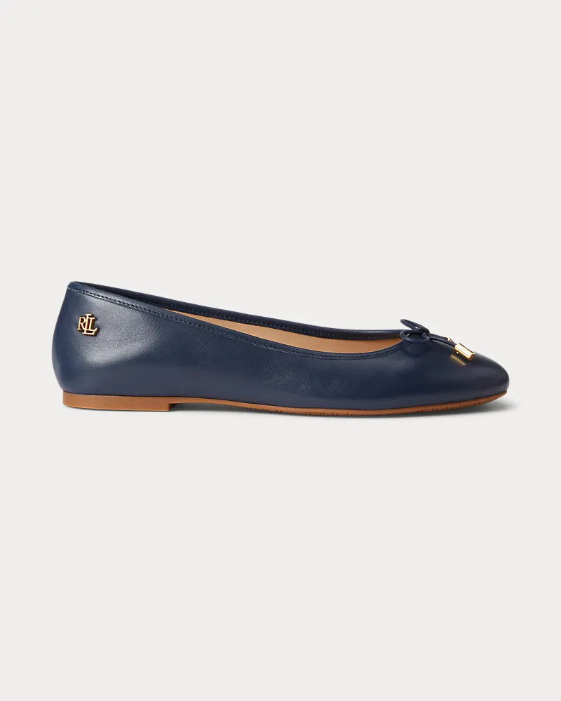 Ralph Lauren Nappalederballerina Jayna Blue